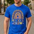 Preschool Crew Cute Leopard Rainbow Back To School Teachers Men's Casual T-Shirt Royal Blue Preschool Crew Cute Leopard Rainbow Back To School Teachers Men's Casual T-Shirt Royal Blue
