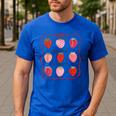 Preschool Is My Jam Strawberry Teacher First Day Of School Men's Casual T-Shirt Royal Blue Preschool Is My Jam Strawberry Teacher First Day Of School Men's Casual T-Shirt Royal Blue