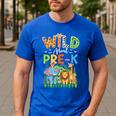 Preschool Teacher Kids Back To School Wild About Pre-K Men's Casual T-Shirt Royal Blue Preschool Teacher Kids Back To School Wild About Pre-K Men's Casual T-Shirt Royal Blue