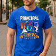 Principal Boo Crew Teacher Student Halloween Costume For Men Women Kids Men's Casual T-Shirt Royal Blue Principal Boo Crew Teacher Student Halloween Costume For Men Women Kids Men's Casual T-Shirt Royal Blue