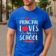 This Principal Loves Her School Teacher Appreciation Men's Casual T-Shirt Royal Blue This Principal Loves Her School Teacher Appreciation Men's Casual T-Shirt Royal Blue