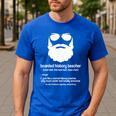 Professor Ancient Teaching Education Bearded History Teacher Men's Casual T-Shirt Royal Blue