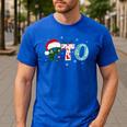 PTO Santa Hat Reindeer Parent Teacher Organization Christmas Men's Casual T-Shirt Royal Blue PTO Santa Hat Reindeer Parent Teacher Organization Christmas Men's Casual T-Shirt Royal Blue