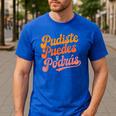 Pudiste Puedes Podras Maestra Spanish Teacher Men's Casual T-Shirt Royal Blue