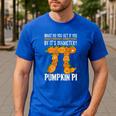 Pumpkin Pi Math Teacher Halloween Geometry Men's Casual T-Shirt Royal Blue Pumpkin Pi Math Teacher Halloween Geometry Men's Casual T-Shirt Royal Blue