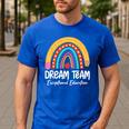 Rainbow Pencil Dream Exceptional Education Team SPED Teacher Men's Casual T-Shirt Royal Blue Rainbow Pencil Dream Exceptional Education Team SPED Teacher Men's Casual T-Shirt Royal Blue