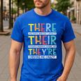 There Their They’Re Grammar Joke For English Teacher Student Men's Casual T-Shirt Royal Blue There Their They’Re Grammar Joke For English Teacher Student Men's Casual T-Shirt Royal Blue