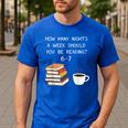 Reading 67 Six Seven Meme English Teacher Book Lover Men's Casual T-Shirt Royal Blue Reading 67 Six Seven Meme English Teacher Book Lover Men's Casual T-Shirt Royal Blue