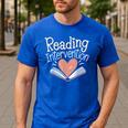 Reading Intervention Teacher Men's Casual T-Shirt Royal Blue Reading Intervention Teacher Men's Casual T-Shirt Royal Blue