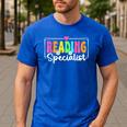 Reading Specialist Back To School Reading Teacher Men's Casual T-Shirt Royal Blue Reading Specialist Back To School Reading Teacher Men's Casual T-Shirt Royal Blue