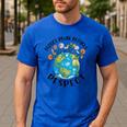 Reduce Reuse Recycle Respect Earth Day Teacher Girl Women Men's Casual T-Shirt Royal Blue Reduce Reuse Recycle Respect Earth Day Teacher Girl Women Men's Casual T-Shirt Royal Blue