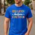 Regulation Before Expectation Cute ABA SPED Teacher Therapy Men's Casual T-Shirt Royal Blue Regulation Before Expectation Cute ABA SPED Teacher Therapy Men's Casual T-Shirt Royal Blue