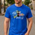 There's Room On My Broom For You Too Teacher Halloween Men's Casual T-Shirt Royal Blue