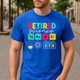 Retired Science Teacher Periodic Table Teacher Life Men's Casual T-Shirt Royal Blue Retired Science Teacher Periodic Table Teacher Life Men's Casual T-Shirt Royal Blue