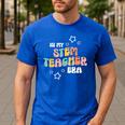 Retro Boho Math Science Professor In My STEM Teacher Era Men's Casual T-Shirt Royal Blue