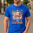 Retro Fall In Love With Learning Pumpkin Leaf Teacher Autumn Men's Casual T-Shirt Royal Blue Retro Fall In Love With Learning Pumpkin Leaf Teacher Autumn Men's Casual T-Shirt Royal Blue