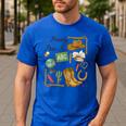 Retro Howdy Pre-K Back To School Western Teacher Men's Casual T-Shirt Royal Blue Retro Howdy Pre-K Back To School Western Teacher Men's Casual T-Shirt Royal Blue