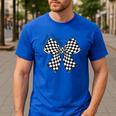 Retro Special Education Squad Coquette Bow SPED Teacher Men's Casual T-Shirt Royal Blue