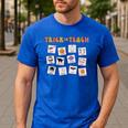 Retro Trick Or Treat Halloween Special Education Teacher Men's Casual T-Shirt Royal Blue Retro Trick Or Treat Halloween Special Education Teacher Men's Casual T-Shirt Royal Blue