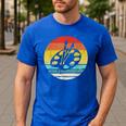 Retro Vintage Paint Palette Costume Artist Art Teacher Men Women Men's Casual T-Shirt Royal Blue