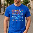 Retro Wildflower Early Intervention Teacher Interventionist Men's Casual T-Shirt Royal Blue Retro Wildflower Early Intervention Teacher Interventionist Men's Casual T-Shirt Royal Blue