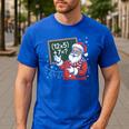 Santa Teacher 67 Math Christmas Xmas Holiday Number 67 Men's Casual T-Shirt Royal Blue