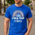 School Bus Trip Vibes Students Teachers Students Field Trip Men's Casual T-Shirt Royal Blue School Bus Trip Vibes Students Teachers Students Field Trip Men's Casual T-Shirt Royal Blue
