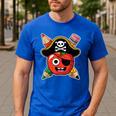 School International Talk Like A Pirate Day Pirate Teacher Men's Casual T-Shirt Royal Blue School International Talk Like A Pirate Day Pirate Teacher Men's Casual T-Shirt Royal Blue