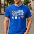 School Psychologist Teacher Psychology School Psychologist Men's Casual T-Shirt Royal Blue School Psychologist Teacher Psychology School Psychologist Men's Casual T-Shirt Royal Blue