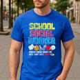 School Social Worker Teacher Caseworker Public Servant LSW Men's Casual T-Shirt Royal Blue School Social Worker Teacher Caseworker Public Servant LSW Men's Casual T-Shirt Royal Blue