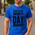 School Teacher Spirit Day Costume For Men Women Men's Casual T-Shirt Royal Blue