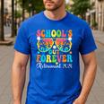 School's Out Forever Retirement 2026 Retro Retired Teacher Men's Casual T-Shirt Royal Blue School's Out Forever Retirement 2026 Retro Retired Teacher Men's Casual T-Shirt Royal Blue