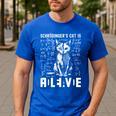 Schrodinger's Cat Dead And Alive Physics Teacher Men's Casual T-Shirt Royal Blue