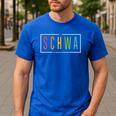 Schwa Teacher Reading Literacy For English Grammar Teachers Men's Casual T-Shirt Royal Blue