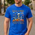 Science Is Magic Halloween Skeleton Students Teacher Men's Casual T-Shirt Royal Blue Science Is Magic Halloween Skeleton Students Teacher Men's Casual T-Shirt Royal Blue