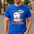 Science Teacher Cute Ghost Halloween Teacher Men Women Men's Casual T-Shirt Royal Blue Science Teacher Cute Ghost Halloween Teacher Men Women Men's Casual T-Shirt Royal Blue