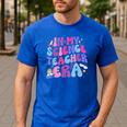 In My Science Teacher Era Teacher Men's Casual T-Shirt Royal Blue In My Science Teacher Era Teacher Men's Casual T-Shirt Royal Blue