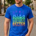 Science Teacher Because Figuring Things Out Is Better Than Men's Casual T-Shirt Royal Blue Science Teacher Because Figuring Things Out Is Better Than Men's Casual T-Shirt Royal Blue