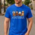 Science Teacher Horror Fall Coffee Halloween Pumpkin Autumn Men's Casual T-Shirt Royal Blue Science Teacher Horror Fall Coffee Halloween Pumpkin Autumn Men's Casual T-Shirt Royal Blue
