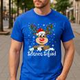 Science Teacher Squad Reindeer Christmas Teacher Xmas Lights For Men Women Men's Casual T-Shirt Royal Blue Science Teacher Squad Reindeer Christmas Teacher Xmas Lights For Men Women Men's Casual T-Shirt Royal Blue