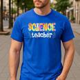 Science Teacher Tie Dye Science Teaching Back To School Men's Casual T-Shirt Royal Blue Science Teacher Tie Dye Science Teaching Back To School Men's Casual T-Shirt Royal Blue