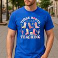 These Boots Are Made For Teaching Western Cowgirl Teacher Men's Casual T-Shirt Royal Blue These Boots Are Made For Teaching Western Cowgirl Teacher Men's Casual T-Shirt Royal Blue