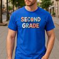 Second Grade Dream Team Back To School 2nd Grade Teacher Men's Casual T-Shirt Royal Blue Second Grade Dream Team Back To School 2nd Grade Teacher Men's Casual T-Shirt Royal Blue
