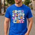 In My Second Grade Era 2nd Grade Girl Teacher Back To School Men's Casual T-Shirt Royal Blue In My Second Grade Era 2nd Grade Girl Teacher Back To School Men's Casual T-Shirt Royal Blue