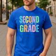 Second Grade Team Heart Teacher Student Back To School Girls Men's Casual T-Shirt Royal Blue
