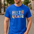 Sixth Grade Dream Team First Day Of 6th Grade Teachers Men's Casual T-Shirt Royal Blue