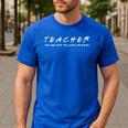 Sixth Grade Teacher Team Middle Teaching 6th Crew Men's Casual T-Shirt Royal Blue