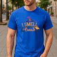 I Smell Children Wicked Cute Kindergarten Teacher Halloween Men's Casual T-Shirt Royal Blue I Smell Children Wicked Cute Kindergarten Teacher Halloween Men's Casual T-Shirt Royal Blue