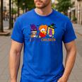 I Smell Children Witch Teacher Halloween Trick Or Teach Men's Casual T-Shirt Royal Blue I Smell Children Witch Teacher Halloween Trick Or Teach Men's Casual T-Shirt Royal Blue