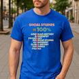 Social Studies Is Relevant History Teacher History Buff Men's Casual T-Shirt Royal Blue Social Studies Is Relevant History Teacher History Buff Men's Casual T-Shirt Royal Blue